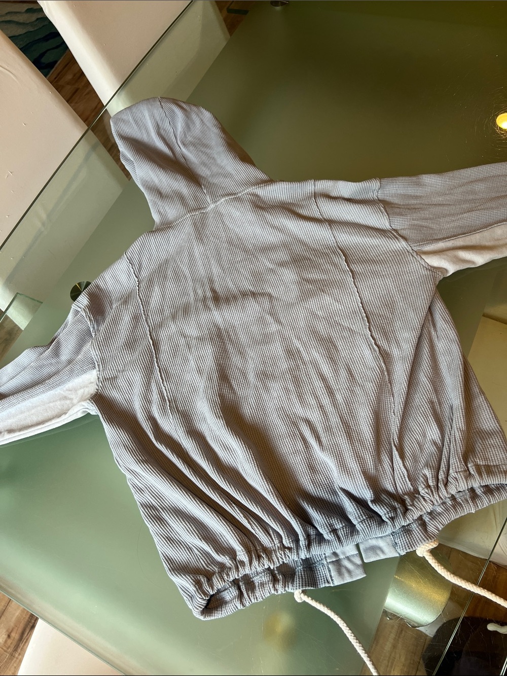 Como Vintage Light Gray Hooded Utility Jacket - Picture 6 of 6